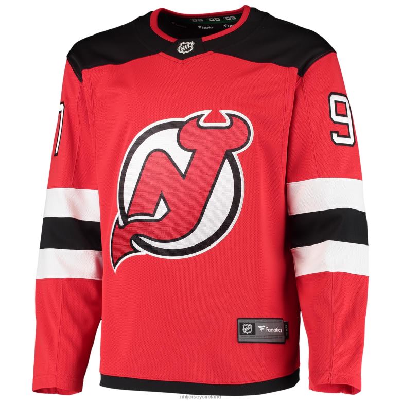 NHL Men New Jersey Devils Nikita Gusev Fanatics Branded Red 2020/21 Home Breakaway Player Jersey D002V1561 Clothing
