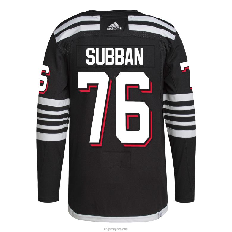 NHL Men New Jersey Devils PK Subban Adidas Black 2021/22 Alternate Primegreen Authentic Pro Player Jersey D002V2347 Clothing