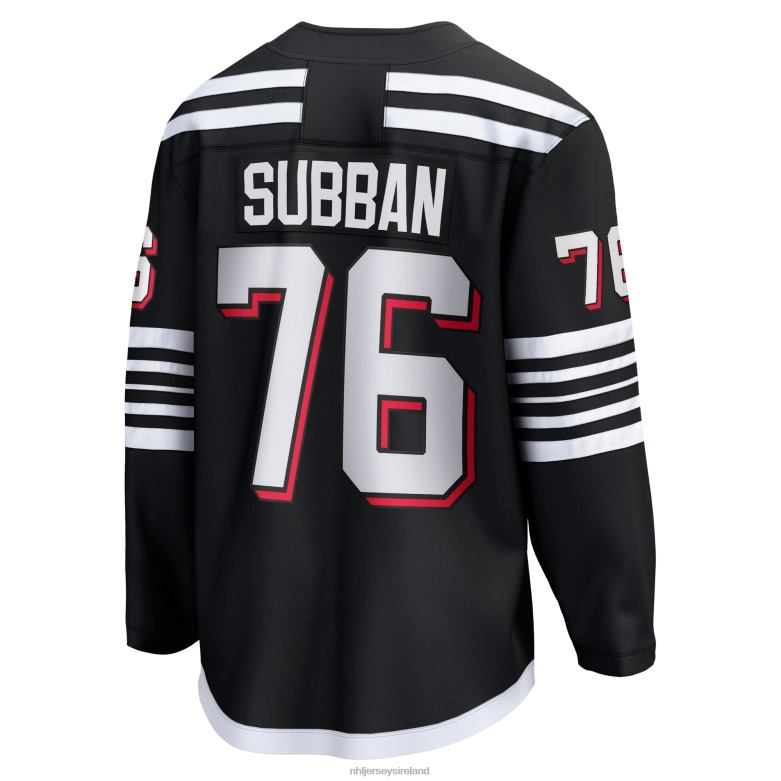 NHL Men New Jersey Devils PK Subban Fanatics Branded Black Alternate Premier Breakaway Player Jersey D002V534 Clothing