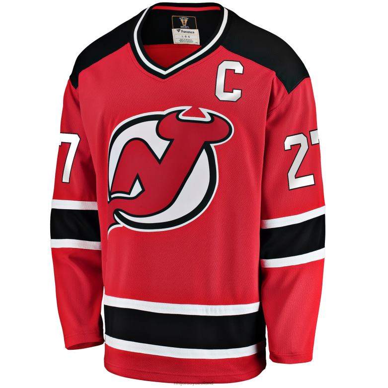 NHL Men New Jersey Devils Scott Niedermayer Fanatics Branded Red Premier Breakaway Retired Player Jersey D002V326 Clothing