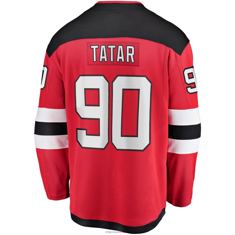 NHL Men New Jersey Devils Tomas Tatar Fanatics Branded Red Home Breakaway Player Jersey D002V1883 Clothing