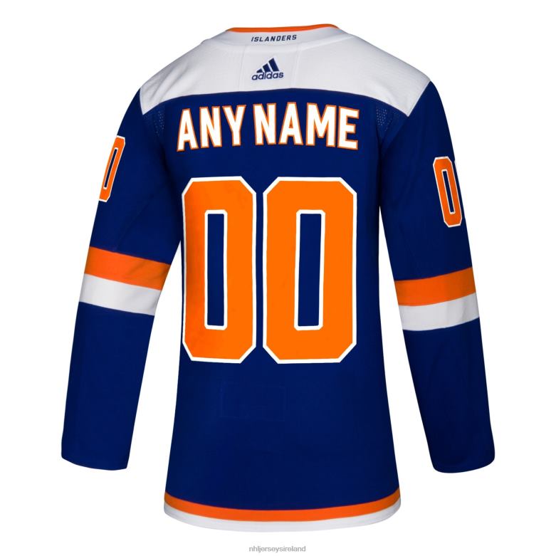 NHL Men New York Islanders Adidas Blue Alternate Authentic Custom Jersey D002V2211 Clothing