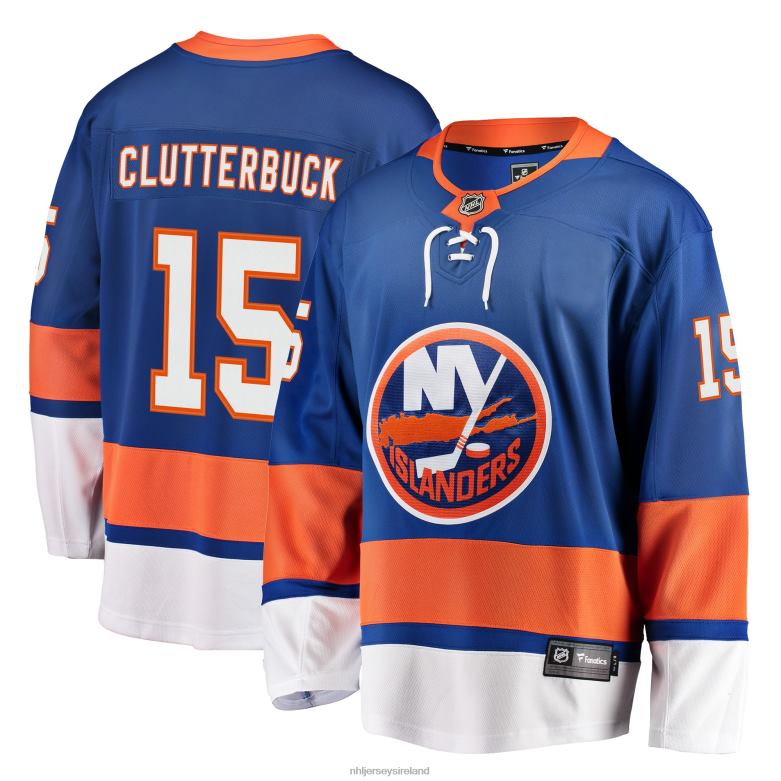 NHL Men New York Islanders Cal Clutterbuck Fanatics Branded Royal Breakaway Player Jersey D002V1319 Clothing
