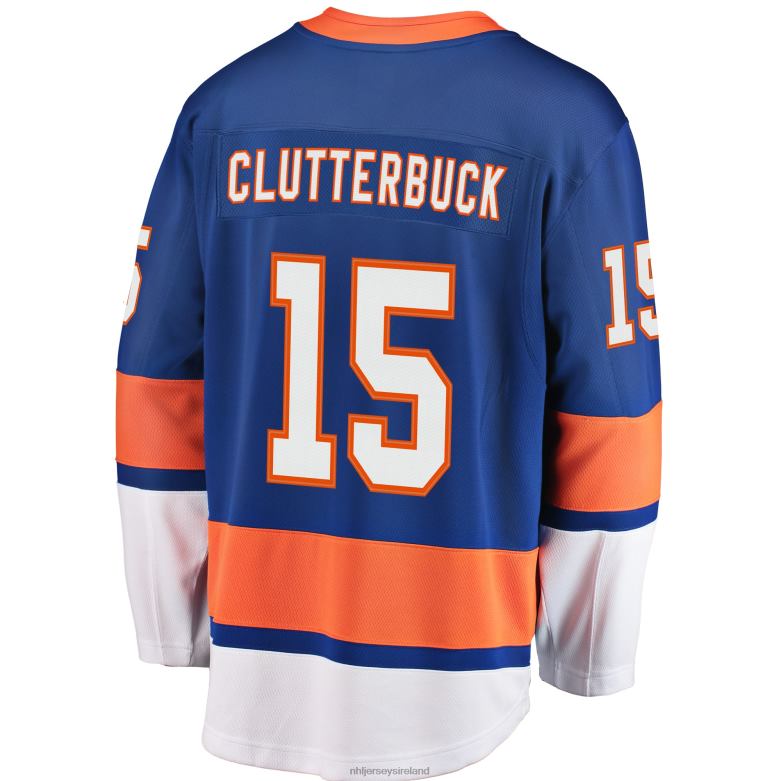 NHL Men New York Islanders Cal Clutterbuck Fanatics Branded Royal Breakaway Player Jersey D002V1319 Clothing
