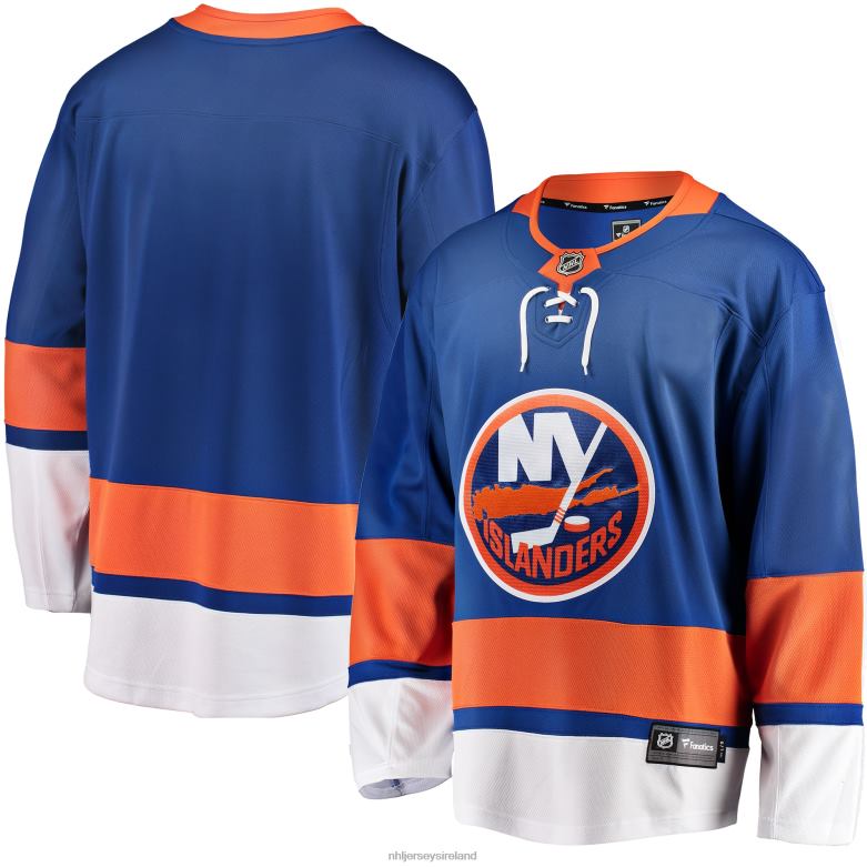 NHL Men New York Islanders Fanatics Branded Blue Breakaway Home Jersey D002V402 Clothing