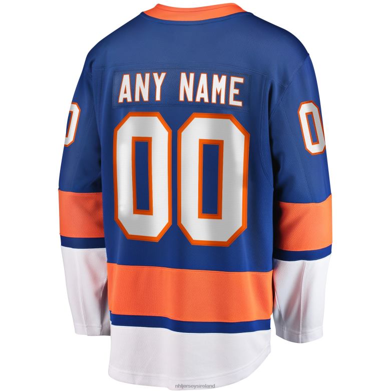 NHL Men New York Islanders Fanatics Branded Blue Home Breakaway Custom Jersey D002V545 Clothing