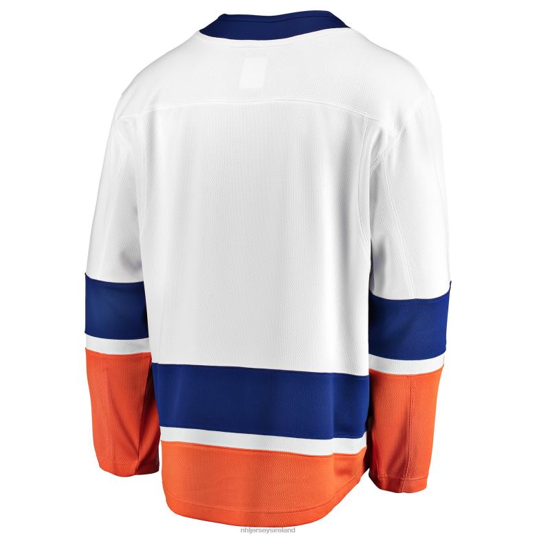 NHL Men New York Islanders Fanatics Branded White Breakaway Away Jersey D002V583 Clothing
