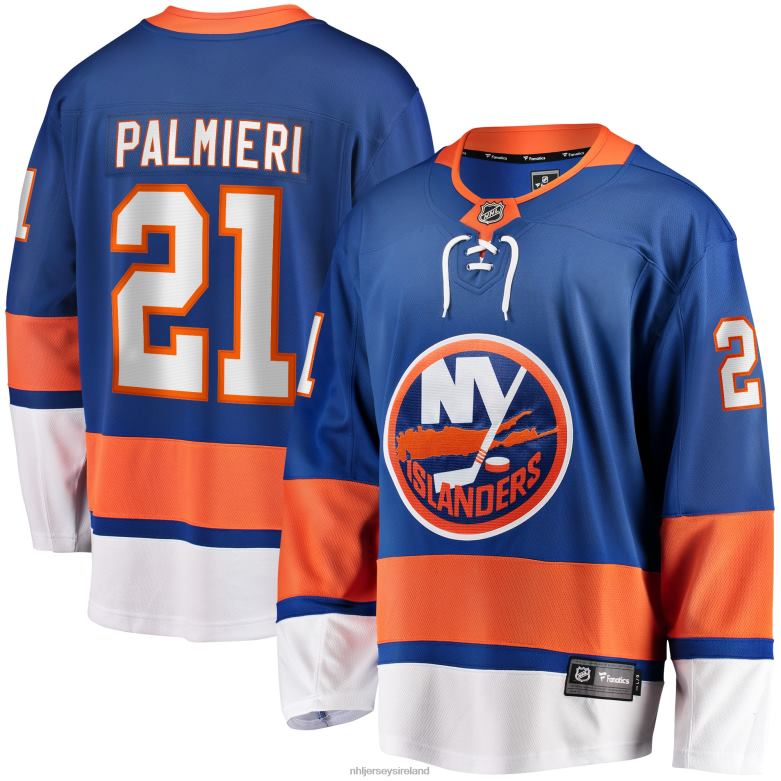 NHL Men New York Islanders Kyle Palmieri Fanatics Branded Royal 2017/18 Home Breakaway Replica Jersey D002V1716 Clothing