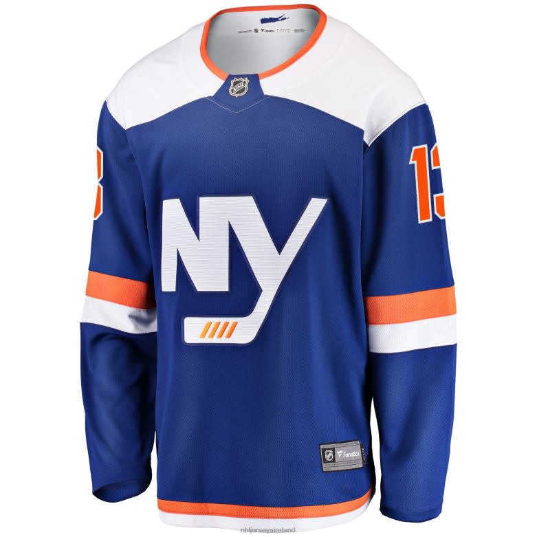 NHL Men New York Islanders Mathew Barzal Fanatics Branded Blue Alternate Breakaway Jersey D002V1600 Clothing