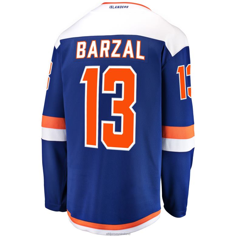 NHL Men New York Islanders Mathew Barzal Fanatics Branded Blue Alternate Breakaway Jersey D002V1600 Clothing