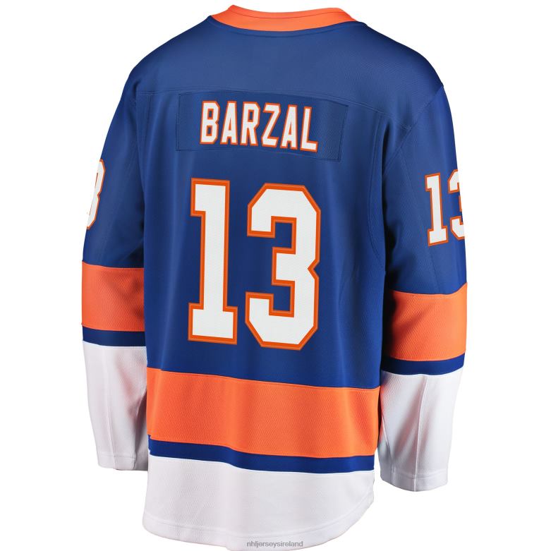 NHL Men New York Islanders Mathew Barzal Fanatics Branded Royal Home Premier Breakaway Player Jersey D002V96 Clothing