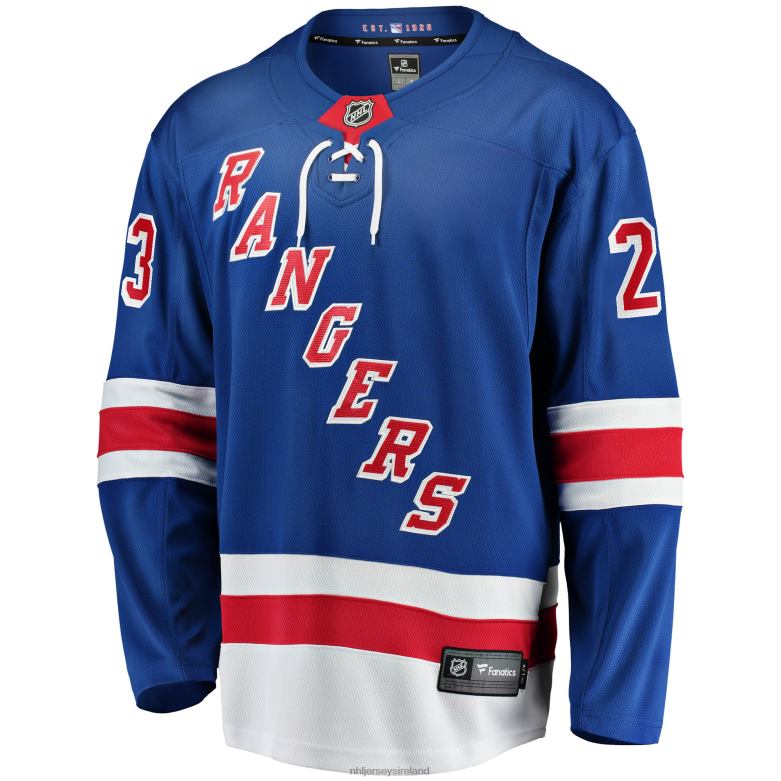 NHL Men New York Rangers Adam Fox Fanatics Branded Blue 2017/18 Home Breakaway Replica Jersey D002V913 Clothing