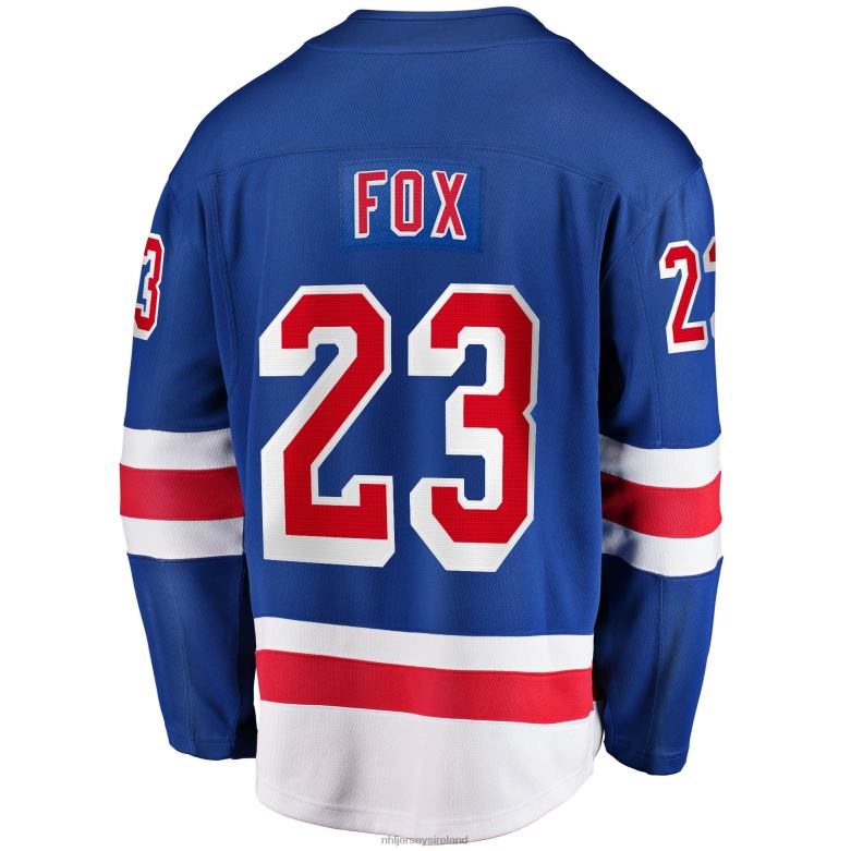 NHL Men New York Rangers Adam Fox Fanatics Branded Blue 2017/18 Home Breakaway Replica Jersey D002V913 Clothing