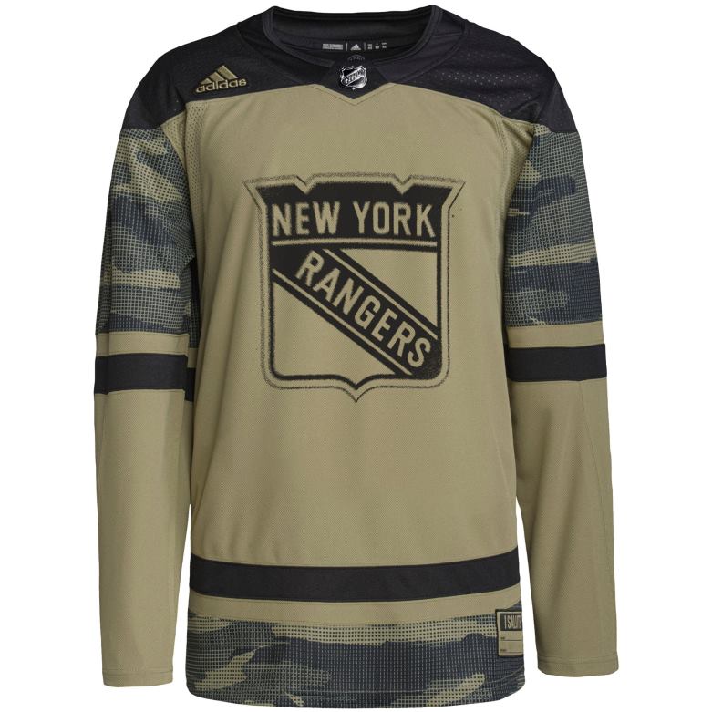 NHL Men New York Rangers Adidas Camo Military Appreciation Team Authentic Practice Jersey D002V1036 Clothing