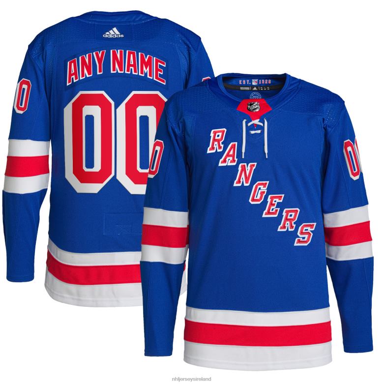 NHL Men New York Rangers Adidas Royal Home Primegreen Authentic Pro Custom Jersey D002V185 Clothing