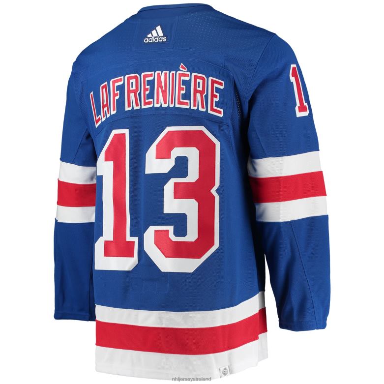 NHL Men New York Rangers Alexis Lafreniere Adidas Blue Home Primegreen Authentic Pro Player Jersey D002V970 Clothing