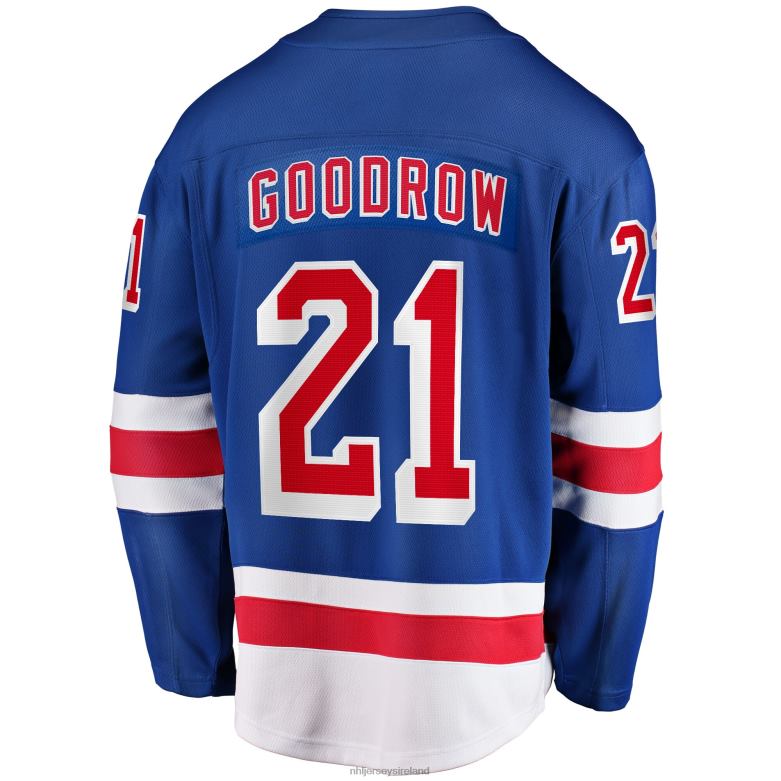 NHL Men New York Rangers Barclay Goodrow Fanatics Branded Blue Home Breakaway Player Jersey D002V1610 Clothing