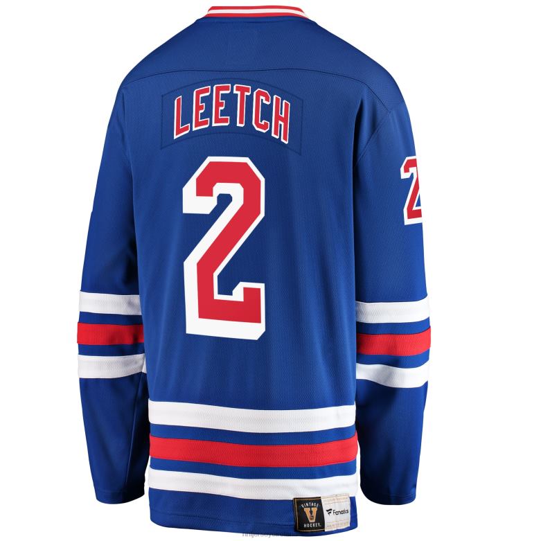 NHL Men New York Rangers Brian Leetch Fanatics Branded Blue Premier Breakaway Retired Player Jersey D002V345 Clothing