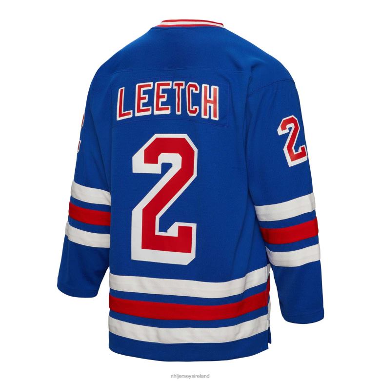 NHL Men New York Rangers Brian Leetch Mitchell  Ness Blue 1993 Blue Line Player Jersey D002V635 Clothing
