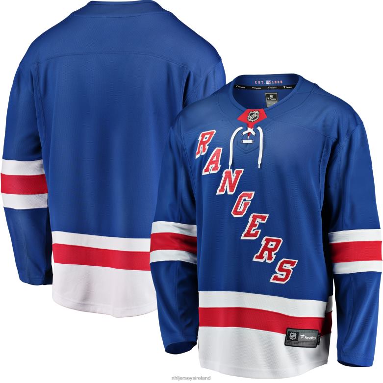 NHL Men New York Rangers Fanatics Branded Blue Breakaway Home Jersey D002V436 Clothing