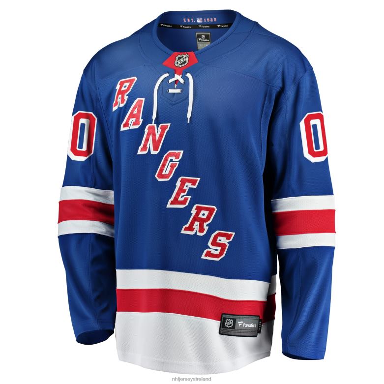 NHL Men New York Rangers Fanatics Branded Blue Home Breakaway Custom Jersey D002V46 Clothing
