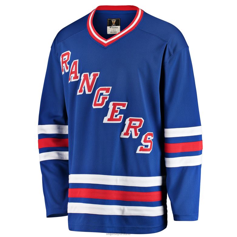 NHL Men New York Rangers Fanatics Branded Blue Premier Breakaway Heritage Blank Jersey D002V213 Clothing