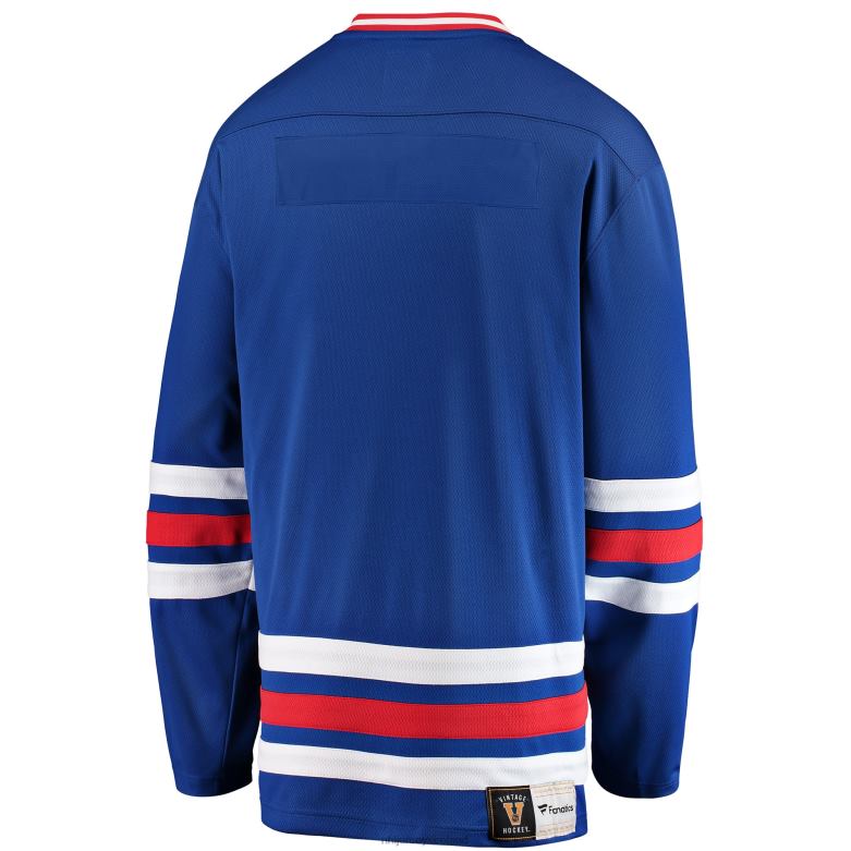 NHL Men New York Rangers Fanatics Branded Blue Premier Breakaway Heritage Blank Jersey D002V213 Clothing