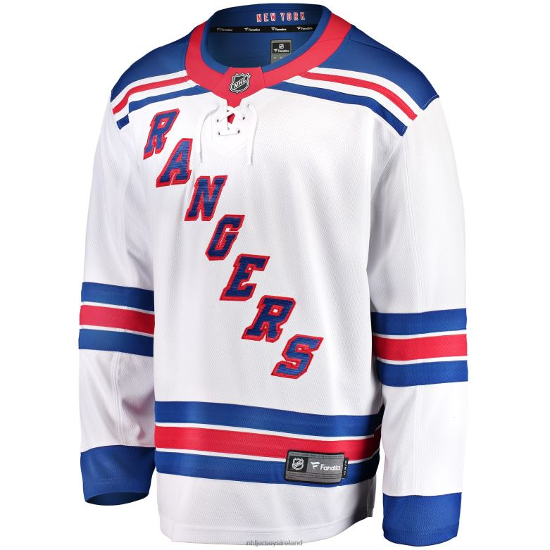 NHL Men New York Rangers Fanatics Branded White Breakaway Away Jersey D002V330 Clothing