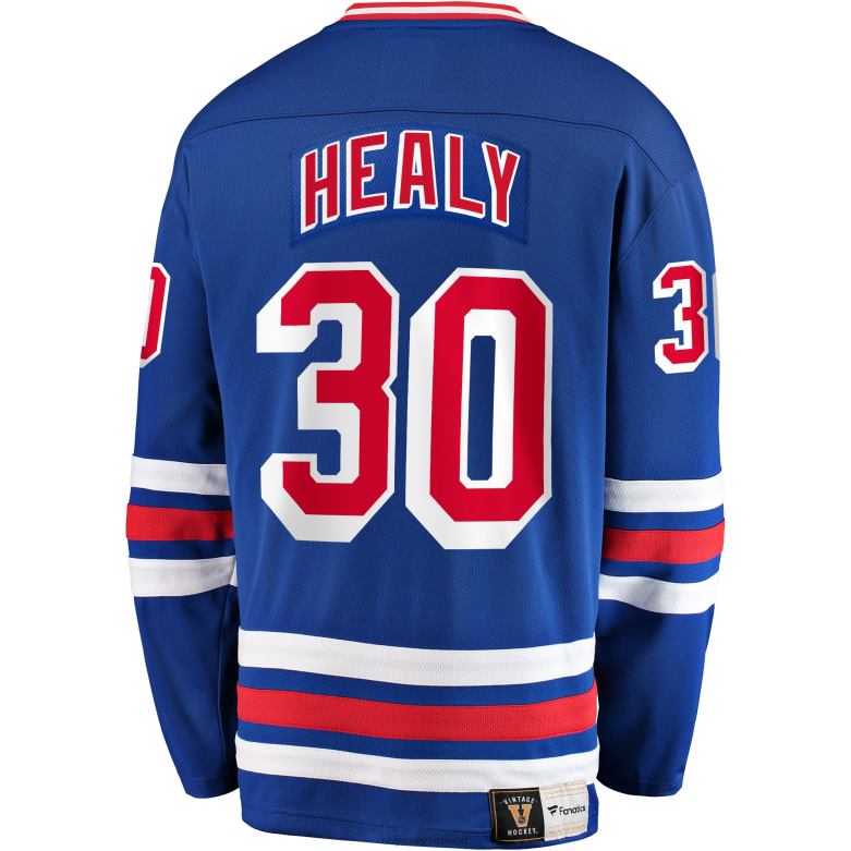 NHL Men New York Rangers Glenn Healy Fanatics Branded Blue Premier Breakaway Retired Player Jersey D002V1312 Clothing