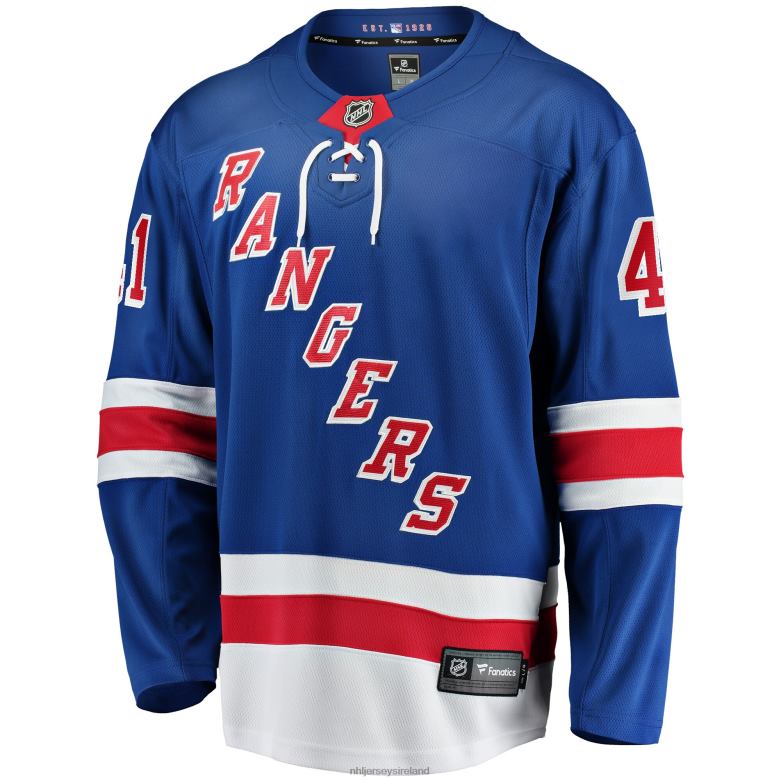 NHL Men New York Rangers Jaroslav Halak Fanatics Branded Blue Home Breakaway Player Jersey D002V1630 Clothing