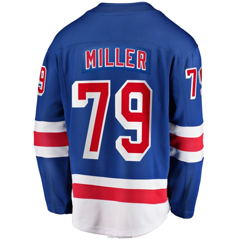 NHL Men New York Rangers K\Andre Miller Fanatics Branded Blue 2017/18 Home Breakaway Replica Jersey D002V152 Clothing