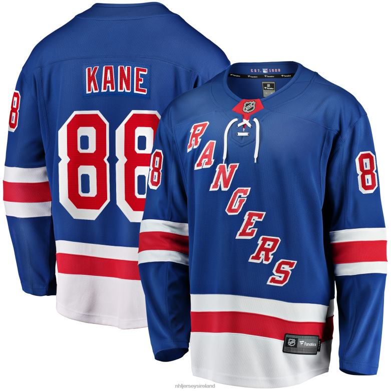 NHL Men New York Rangers Patrick Kane Fanatics Branded Blue Home Breakaway Jersey D002V12 Clothing