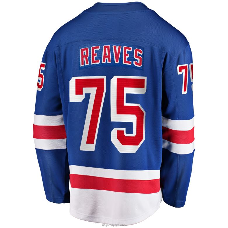 NHL Men New York Rangers Ryan Reaves Fanatics Branded Blue Home Breakaway Player Jersey D002V1670 Clothing