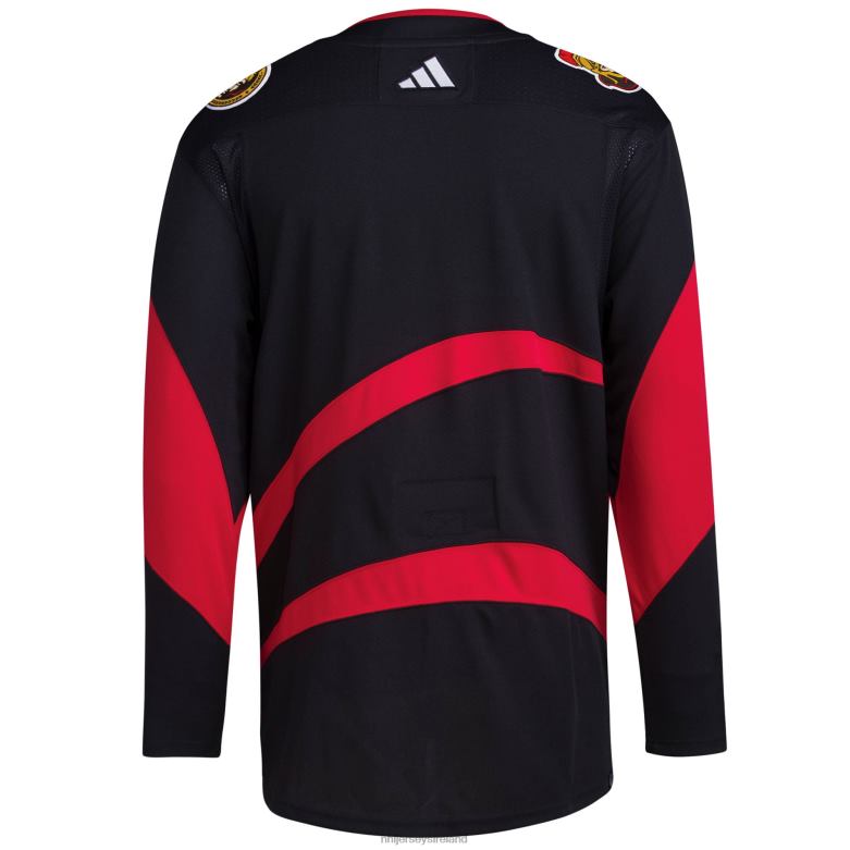 NHL Men Ottawa Senators Adidas Black Reverse Retro 20 Authentic Blank Jersey D002V1161 Clothing