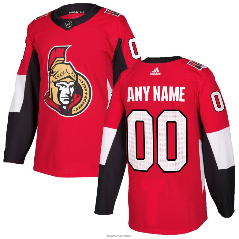 NHL Men Ottawa Senators Adidas Red Authentic Custom Jersey D002V2057 Clothing