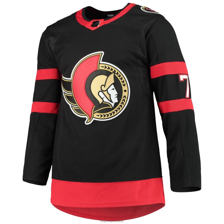 NHL Men Ottawa Senators Brady Tkachuk Adidas Black Home Primegreen Authentic Pro Player Jersey D002V549 Clothing