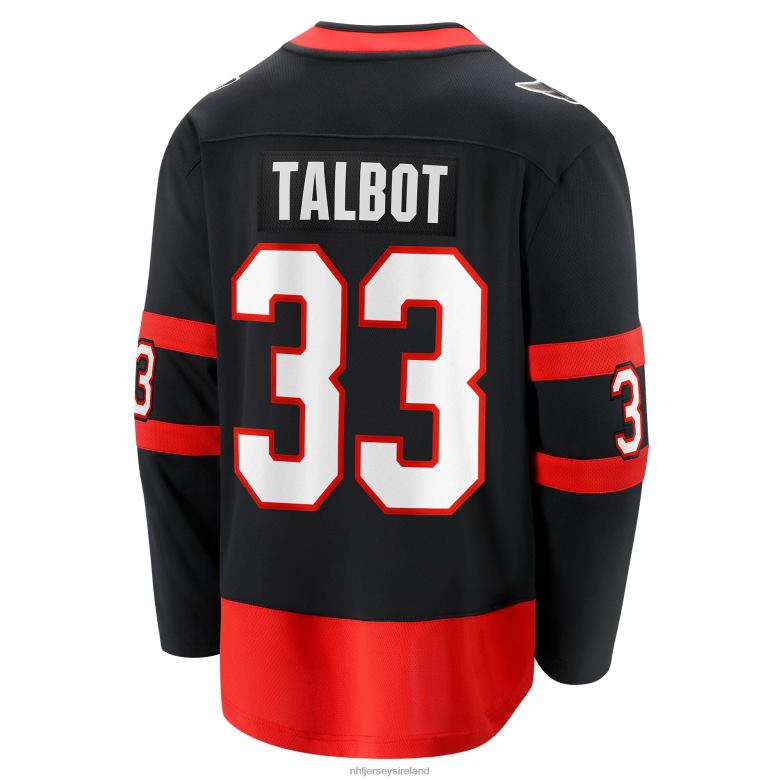 NHL Men Ottawa Senators Cam Talbot Fanatics Branded Black Home Breakaway Player Jersey D002V1658 Clothing