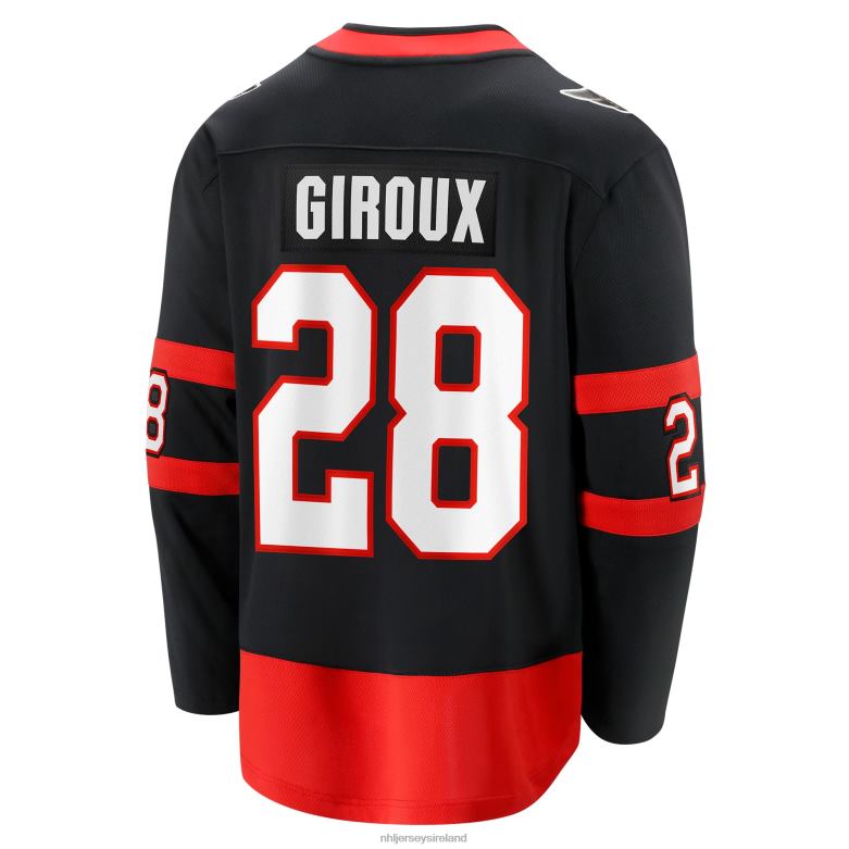 NHL Men Ottawa Senators Claude Giroux Fanatics Branded Black Home Breakaway Player Jersey D002V1136 Clothing