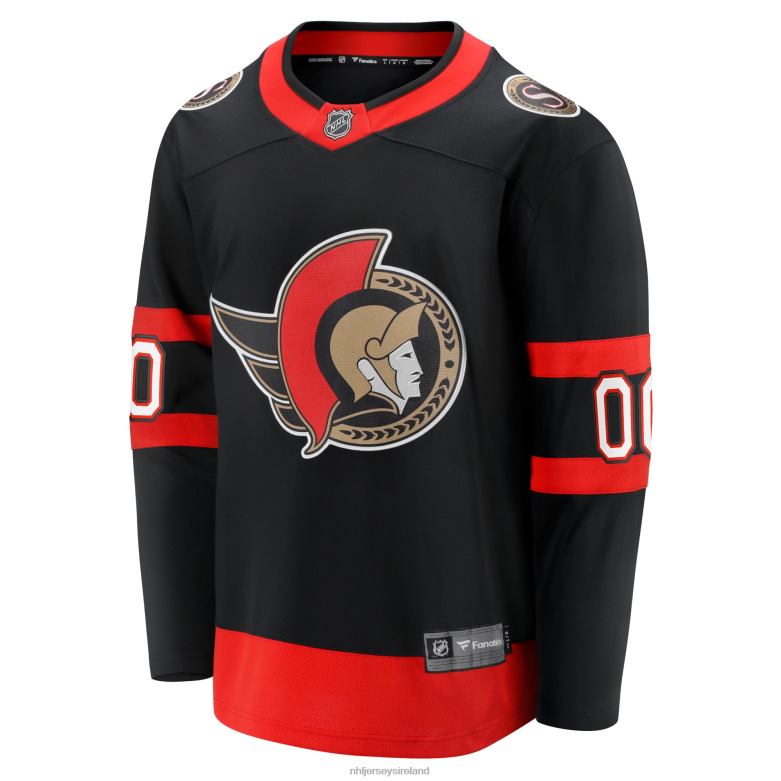 NHL Men Ottawa Senators Fanatics Branded Black 2020/21 Home Custom Breakaway Jersey D002V484 Clothing