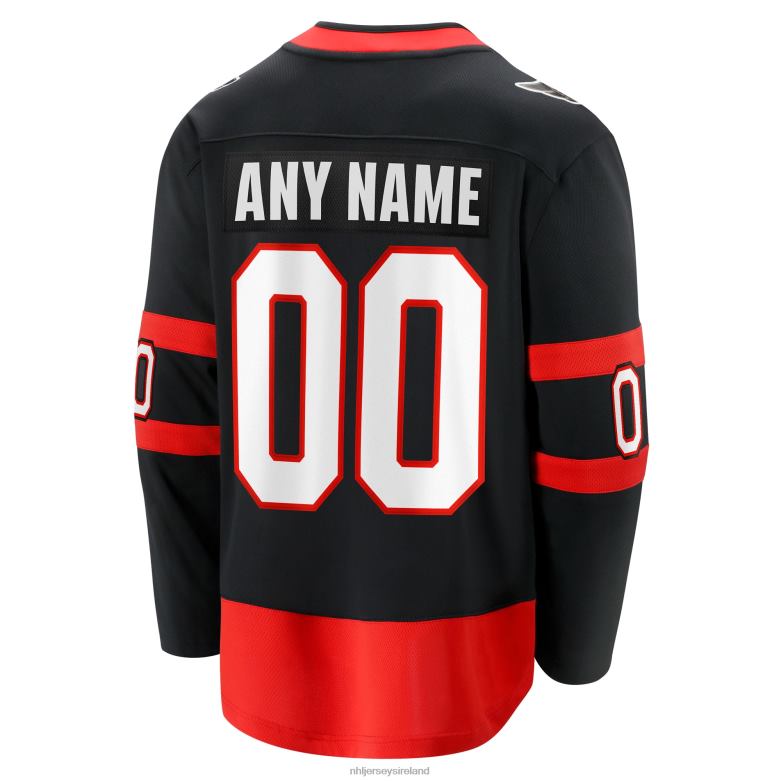 NHL Men Ottawa Senators Fanatics Branded Black 2020/21 Home Custom Breakaway Jersey D002V484 Clothing
