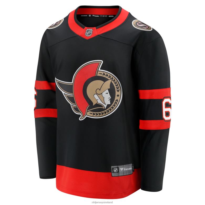 NHL Men Ottawa Senators Jakob Chychrun Fanatics Branded Black Home Breakaway Jersey D002V1617 Clothing