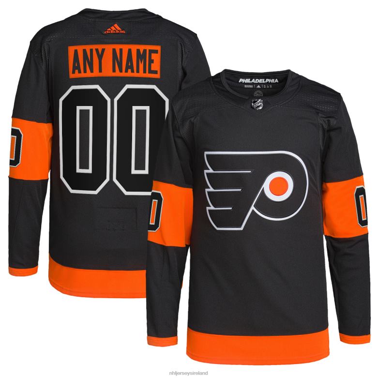 NHL Men Philadelphia Flyers Adidas Black Alternate Primegreen Authentic Pro Custom Jersey D002V1423 Clothing