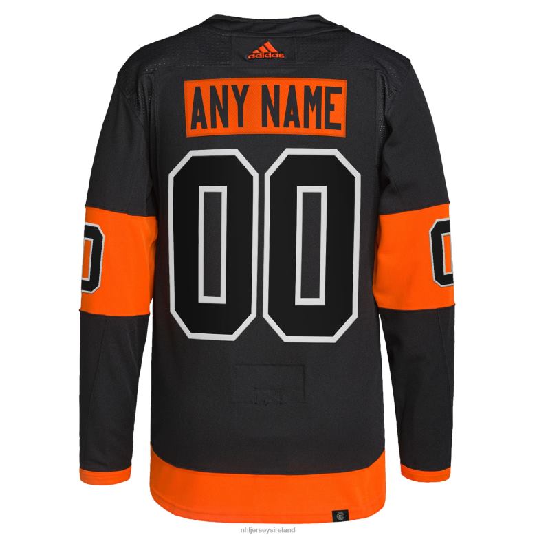 NHL Men Philadelphia Flyers Adidas Black Alternate Primegreen Authentic Pro Custom Jersey D002V1423 Clothing