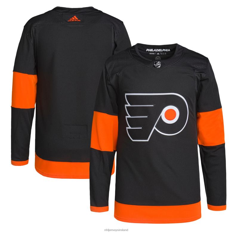 NHL Men Philadelphia Flyers Adidas Black Alternate Primegreen Authentic Pro Jersey D002V771 Clothing