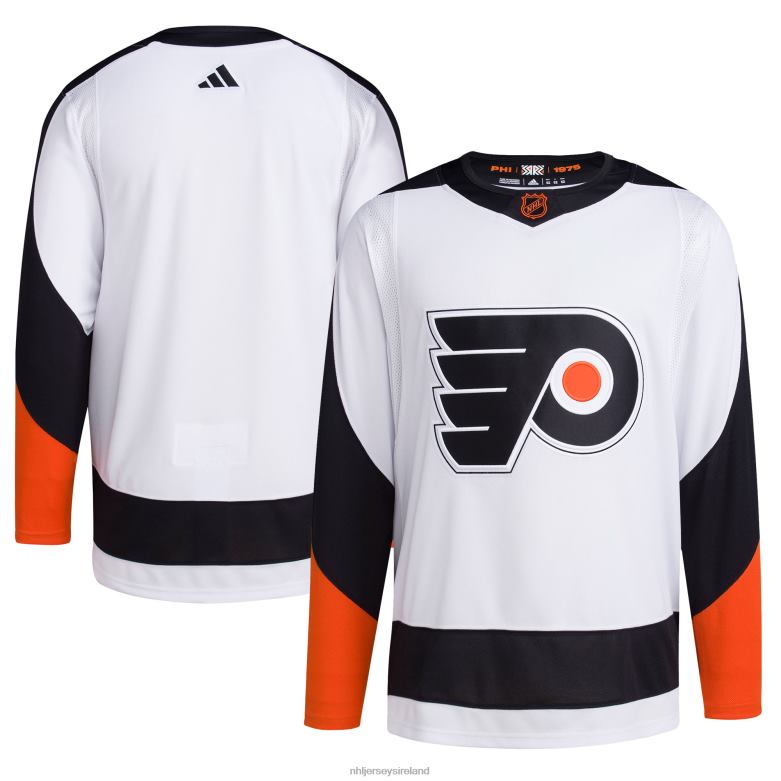NHL Men Philadelphia Flyers Adidas White Reverse Retro 20 Authentic Blank Jersey D002V871 Clothing
