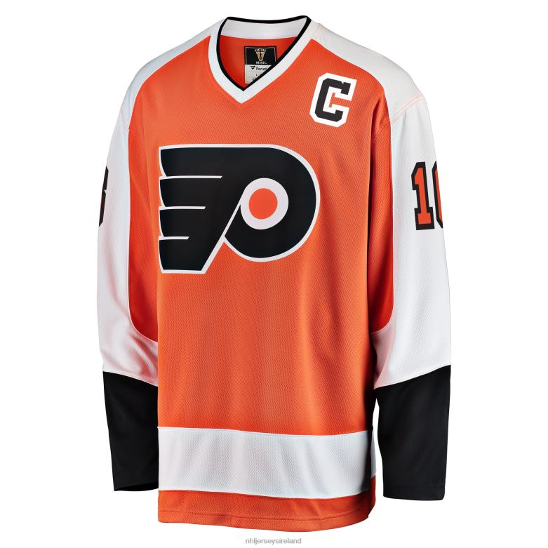 NHL Men Philadelphia Flyers Bobby Clarke Fanatics Branded Orange Premier Breakaway Retired Player Jersey D002V423 Clothing