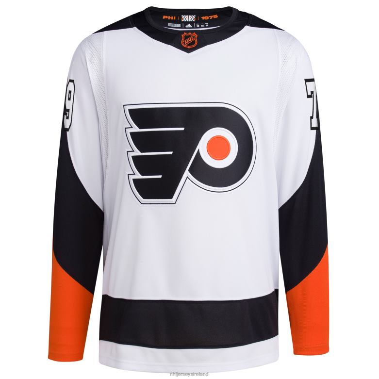 NHL Men Philadelphia Flyers Carter Hart Adidas White Reverse Retro 20 Authentic Player Jersey D002V569 Clothing