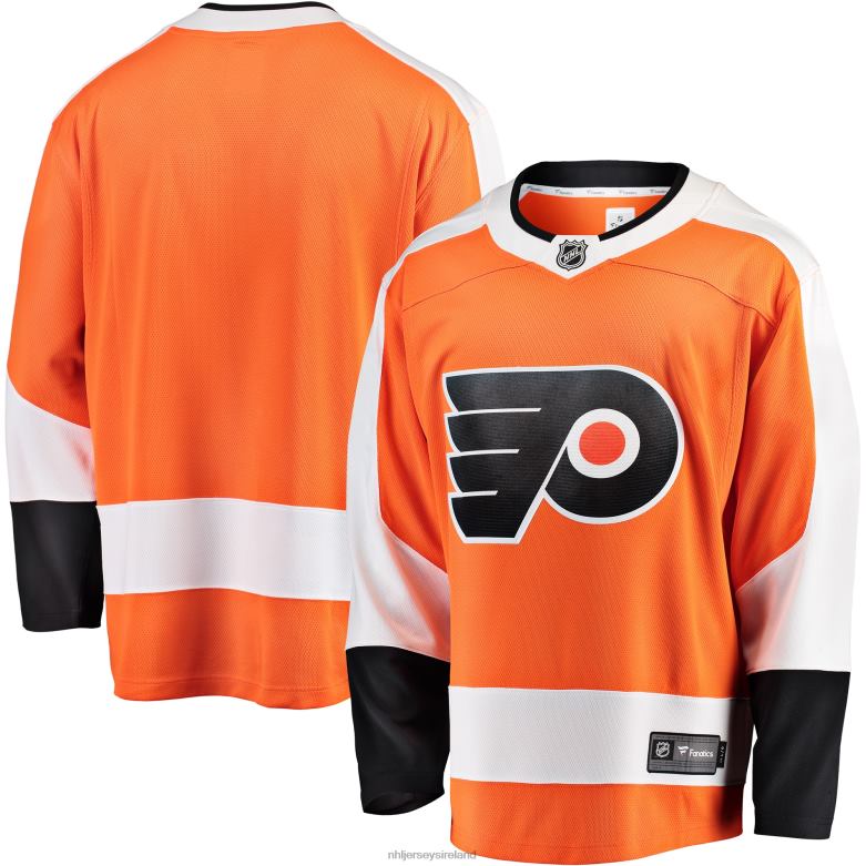 NHL Men Philadelphia Flyers Fanatics Branded Orange Breakaway Home Jersey D002V744 Clothing