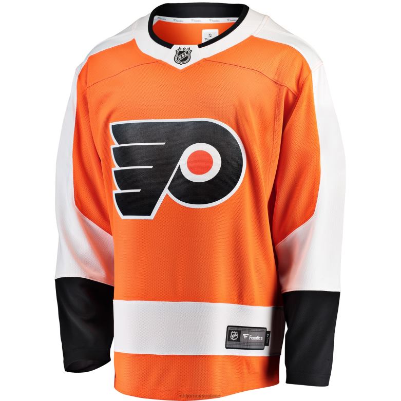 NHL Men Philadelphia Flyers Fanatics Branded Orange Breakaway Home Jersey D002V744 Clothing