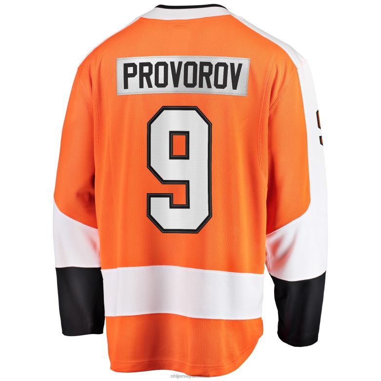 NHL Men Philadelphia Flyers Ivan Provorov Fanatics Branded Orange Home Breakaway Jersey D002V302 Clothing